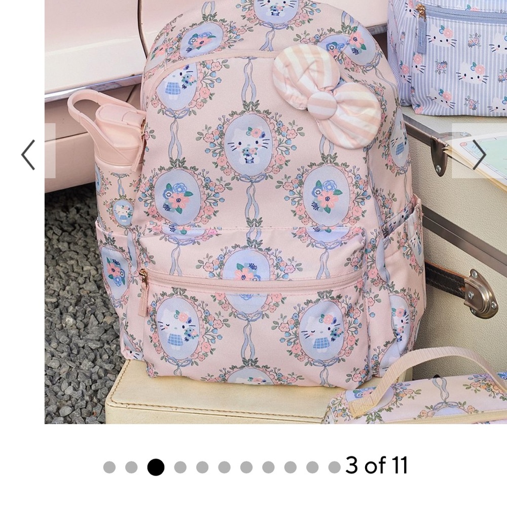 Pottery Barn - Pink Floral Hello Kitty Backpack